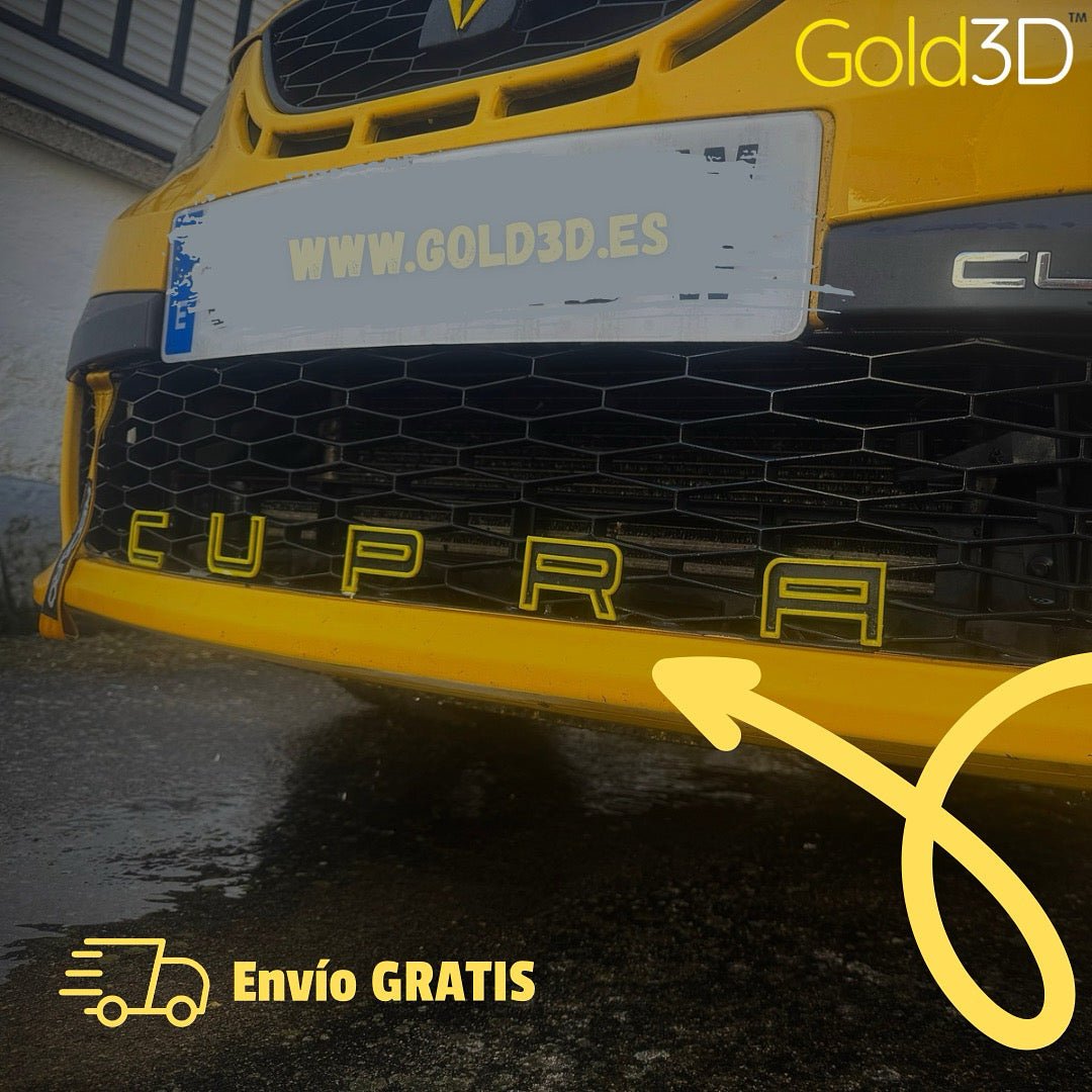 Letras CUPRA - Gold3D