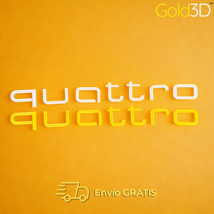 Letras Quattro - Gold3D