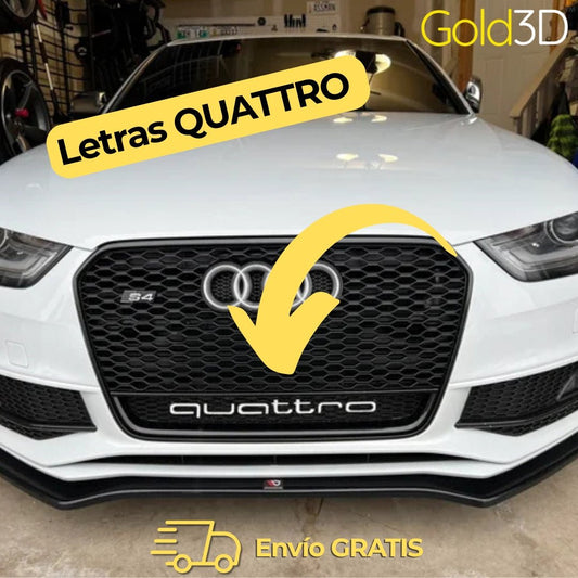 Letras Quattro - Gold3D